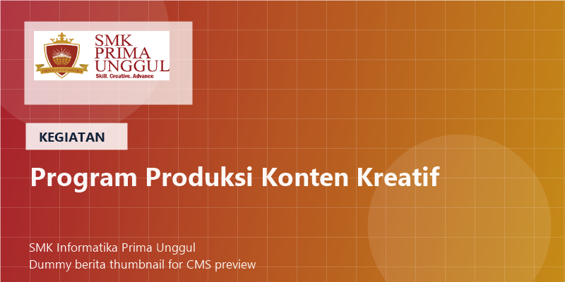 Studio Multimedia Luncurkan Program Produksi Konten Kreatif Sekolah